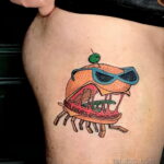 Фото рисунка татуировки с гамбургером 26.03.2021 №010 - burger tattoo - tatufoto.com