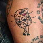 Фото рисунка татуировки с гамбургером 26.03.2021 №016 - burger tattoo - tatufoto.com