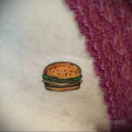 Фото рисунка татуировки с гамбургером 26.03.2021 №128 - burger tattoo - tatufoto.com