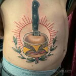 Фото рисунка татуировки с гамбургером 26.03.2021 №149 - burger tattoo - tatufoto.com