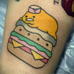 Фото рисунка татуировки с гамбургером 26.03.2021 №152 - burger tattoo - tatufoto.com