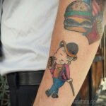 Фото рисунка татуировки с гамбургером 26.03.2021 №195 - burger tattoo - tatufoto.com