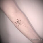 Фото татуировки с кометой (астероидом) 27.03.2021 №026 - comet tattoo - tatufoto.com