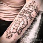 Фото татуировки с кометой (астероидом) 27.03.2021 №079 - comet tattoo - tatufoto.com
