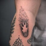 Фото татуировки с кометой (астероидом) 27.03.2021 №100 - comet tattoo - tatufoto.com
