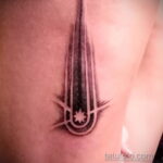 Фото татуировки с кометой (астероидом) 27.03.2021 №112 - comet tattoo - tatufoto.com