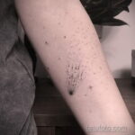 Фото татуировки с кометой (астероидом) 27.03.2021 №119 - comet tattoo - tatufoto.com