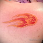 Фото татуировки с кометой (астероидом) 27.03.2021 №169 - comet tattoo - tatufoto.com