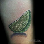 Фото татуировки с лаймом 31.03.2021 №010 - lime tattoo - tatufoto.com