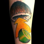Фото татуировки с лаймом 31.03.2021 №012 - lime tattoo - tatufoto.com