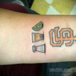 Фото татуировки с лаймом 31.03.2021 №019 - lime tattoo - tatufoto.com
