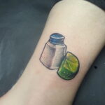 Фото татуировки с лаймом 31.03.2021 №021 - lime tattoo - tatufoto.com