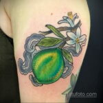 Фото татуировки с лаймом 31.03.2021 №027 - lime tattoo - tatufoto.com