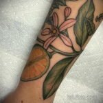 Фото татуировки с лаймом 31.03.2021 №057 - lime tattoo - tatufoto.com