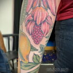 Фото татуировки с лаймом 31.03.2021 №058 - lime tattoo - tatufoto.com