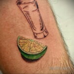 Фото татуировки с лаймом 31.03.2021 №067 - lime tattoo - tatufoto.com