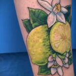 Фото татуировки с лаймом 31.03.2021 №069 - lime tattoo - tatufoto.com
