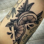 Фото татуировки с лаймом 31.03.2021 №077 - lime tattoo - tatufoto.com