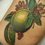 Фото татуировки с лаймом 31.03.2021 №102 - lime tattoo - tatufoto.com