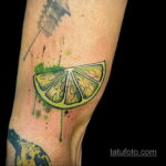 Фото татуировки с лаймом 31.03.2021 №113 - lime tattoo - tatufoto.com