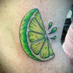 Фото татуировки с лаймом 31.03.2021 №120 - lime tattoo - tatufoto.com