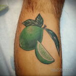 Фото татуировки с лаймом 31.03.2021 №127 - lime tattoo - tatufoto.com