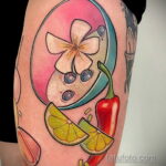 Фото татуировки с лаймом 31.03.2021 №140 - lime tattoo - tatufoto.com
