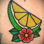 Фото татуировки с лаймом 31.03.2021 №144 - lime tattoo - tatufoto.com