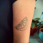 Фото татуировки с лаймом 31.03.2021 №165 - lime tattoo - tatufoto.com
