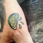 Фото татуировки с лаймом 31.03.2021 №168 - lime tattoo - tatufoto.com