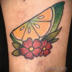 Фото татуировки с лаймом 31.03.2021 №180 - lime tattoo - tatufoto.com