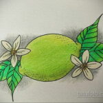 Фото татуировки с лаймом 31.03.2021 №193 - lime tattoo - tatufoto.com