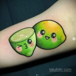 Фото татуировки с лаймом 31.03.2021 №221 - lime tattoo - tatufoto.com