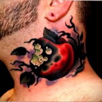 Фото татуировки с яблоком 03.03.2021 №121 - apple tattoo - tatufoto.com