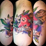 Фото татуировки с яблоком 03.03.2021 №137 - apple tattoo - tatufoto.com