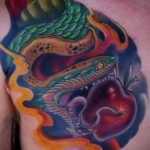 Фото татуировки с яблоком 03.03.2021 №143 - apple tattoo - tatufoto.com