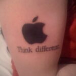 Фото татуировки с яблоком 03.03.2021 №149 - apple tattoo - tatufoto.com