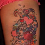 Фото татуировки с яблоком 03.03.2021 №186 - apple tattoo - tatufoto.com