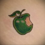 Фото татуировки с яблоком 03.03.2021 №195 - apple tattoo - tatufoto.com
