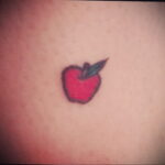 Фото татуировки с яблоком 03.03.2021 №212 - apple tattoo - tatufoto.com