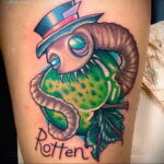 Фото татуировки с яблоком 03.03.2021 №221 - apple tattoo - tatufoto.com