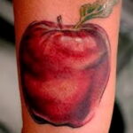 Фото татуировки с яблоком 03.03.2021 №238 - apple tattoo - tatufoto.com