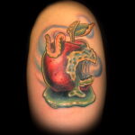Фото татуировки с яблоком 03.03.2021 №258 - apple tattoo - tatufoto.com
