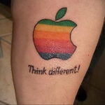 Фото татуировки с яблоком 03.03.2021 №263 - apple tattoo - tatufoto.com