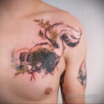 Фото татуировки со скунсом 28.03.2021 №008 - Skunk tattoo - tatufoto.com