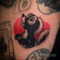 Фото татуировки со скунсом 28.03.2021 №009 - Skunk tattoo - tatufoto.com
