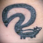Фото татуировки со скунсом 28.03.2021 №029 - Skunk tattoo - tatufoto.com