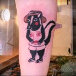 Фото татуировки со скунсом 28.03.2021 №074 - Skunk tattoo - tatufoto.com