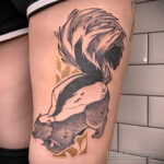 Фото татуировки со скунсом 28.03.2021 №076 - Skunk tattoo - tatufoto.com