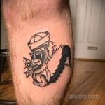 Фото татуировки со скунсом 28.03.2021 №082 - Skunk tattoo - tatufoto.com